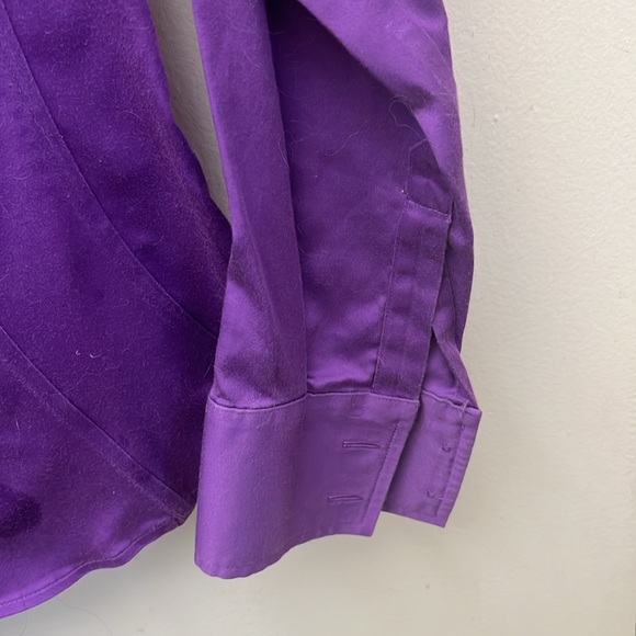 Antonio Melani Purple Button Down Shirt Size XS - Picture 7 of 11
